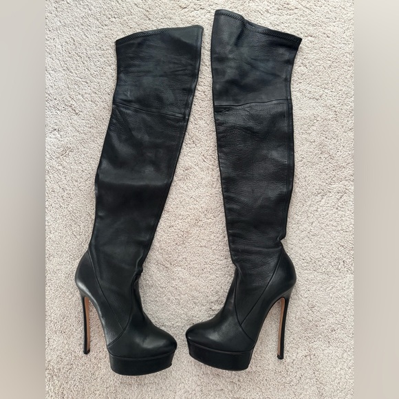 Casadei Flora Over the Knee Boots 37 - Picture 3 of 5